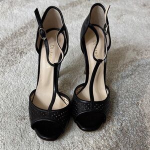 a.n.a Black Perforated Heels